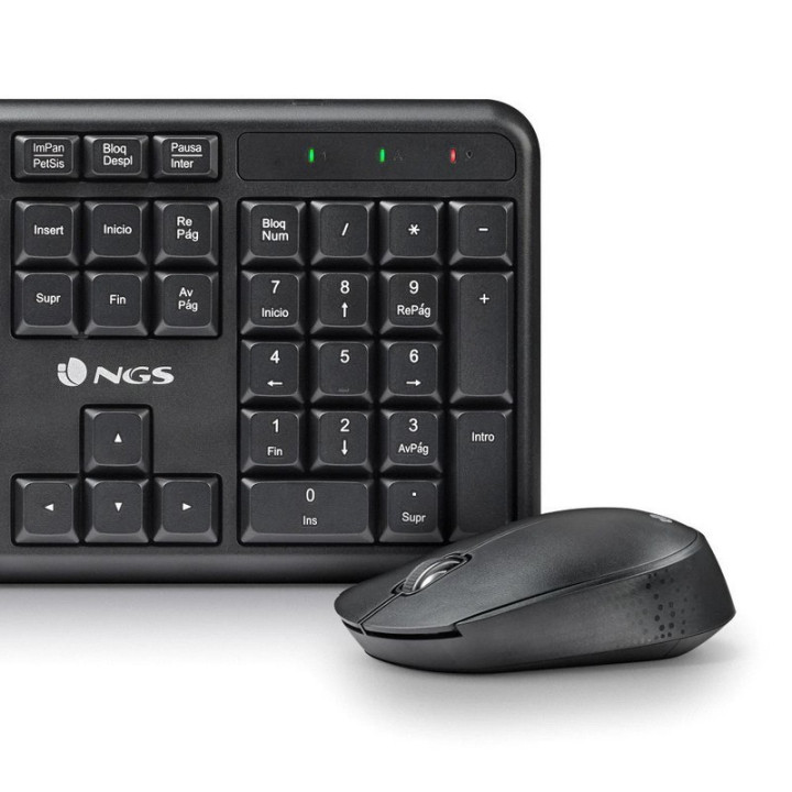 Teclado + Raton Ngs Harmony Wireless Multimedia Silent Black |