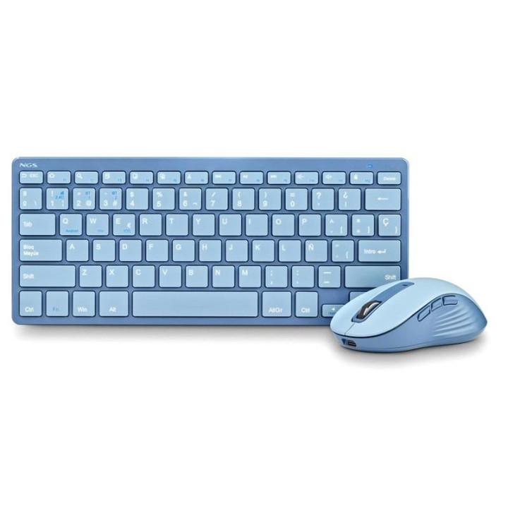 Teclado + Raton Ngs Fantasy Kit Wireless Blue | InfoChen Canarias