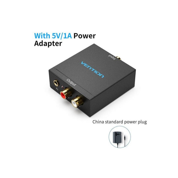 Conversor Audio Vention Toslink Y Rca A 2X Rca | InfoChen