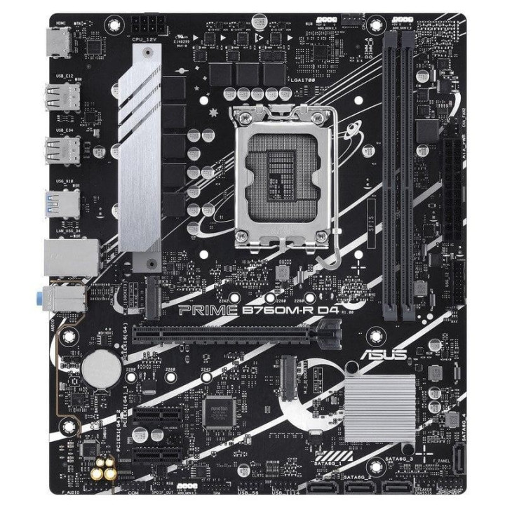 Placa Base Asus Prime B760M-R D4 Matx 2XDDR4 HDMI Bulk | InfoChen
