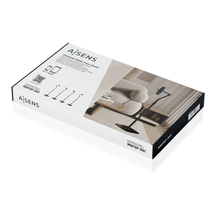 Soporte De Suelo Aisens Para Tablet 4.7-12.9 Giratorio/inclinable