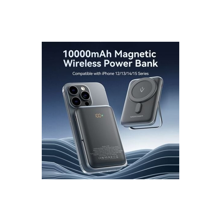 Powerbank Vention 10000MAH USB-C 20W White | InfoChen Canarias