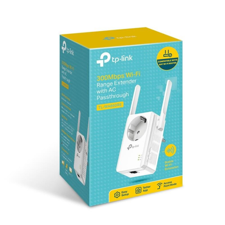 Wireless Repeater Tp-Link TL-WA860RE 300MBPS + Enchufe | InfoChen