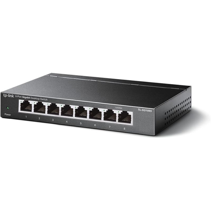 Switch Tp-Link Gigabit 8 Puertos Desktop Duplex TL-SG108S |
