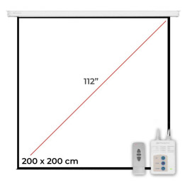 Pantalla Proyeccion Phoenix Pared Y Techo Electrica 112 200X200 |