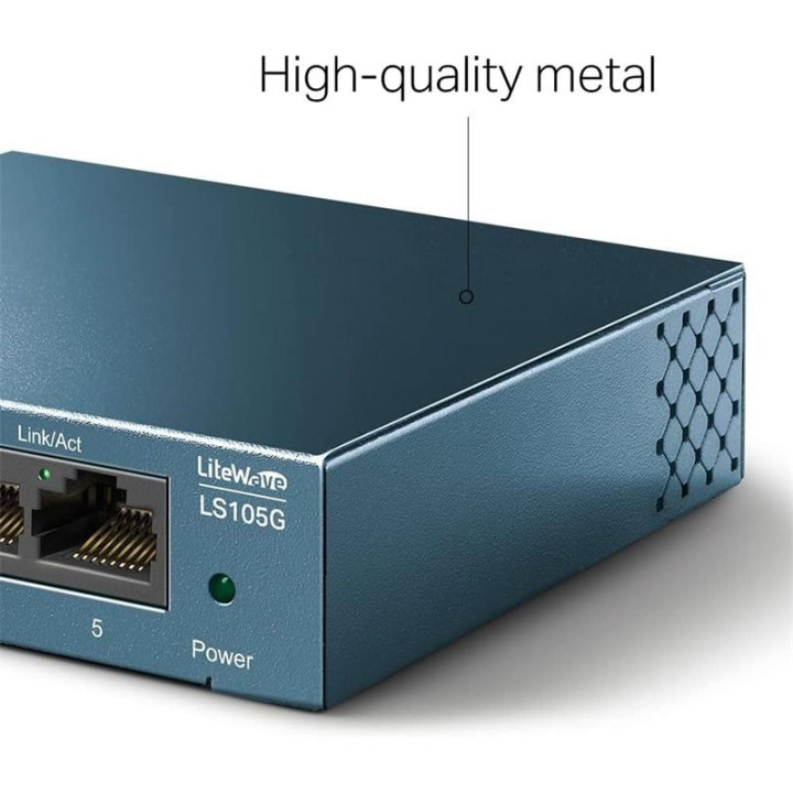 Switch Tp-Link Gigabit 5 Puertos LS105G Metalico | InfoChen
