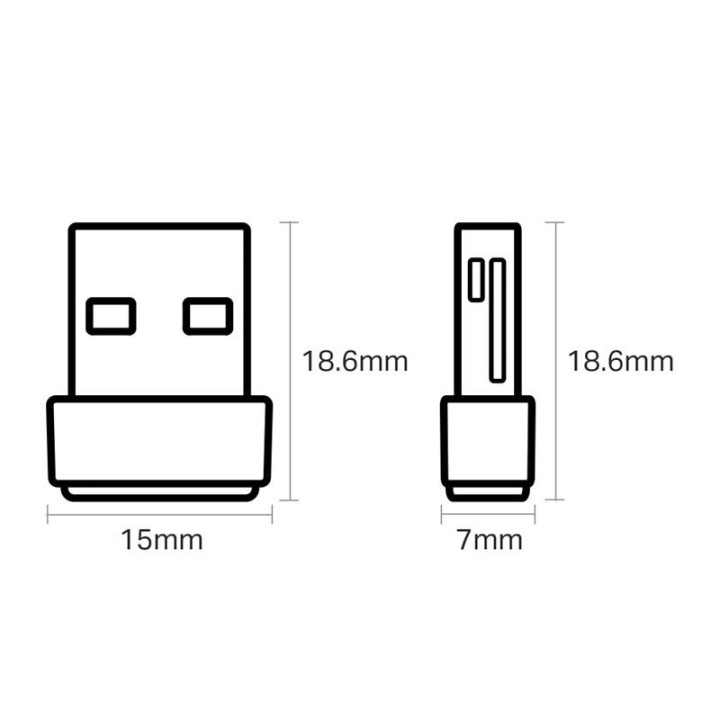 Wireless Adaptador USB Tp-Link Archer T2U Nano 600MBPS | InfoChen