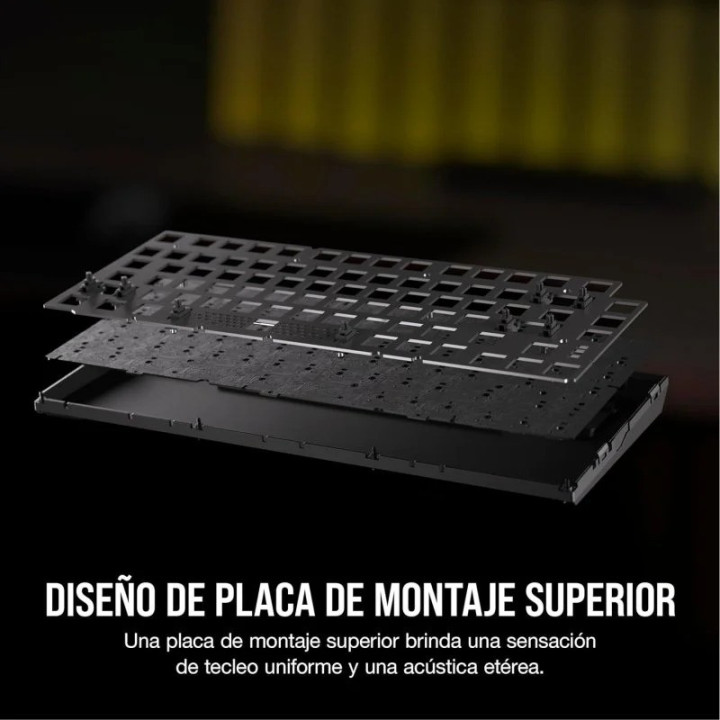 Teclado Gaming Corsair K65 Plus Wireless 75% Icue RGB Black |
