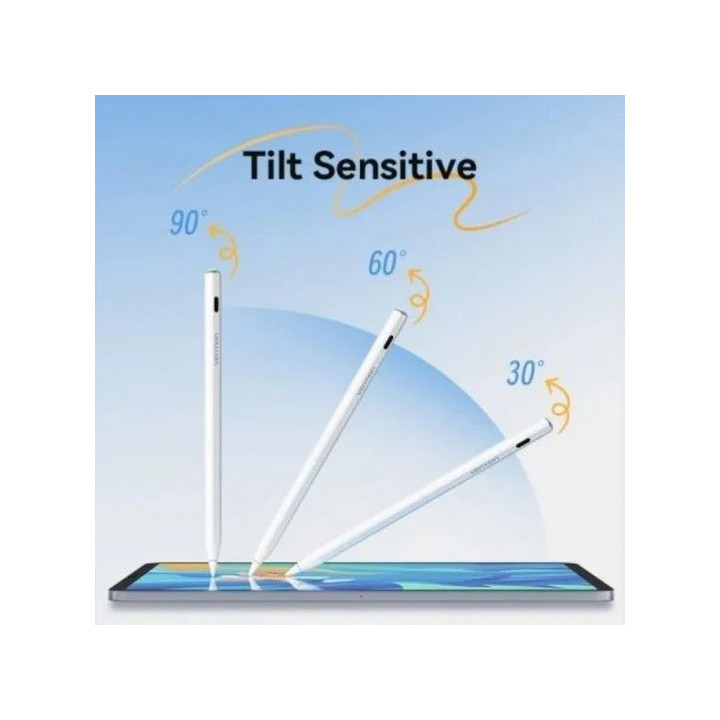 Stylus Pen Vention Apple Aluminio White | InfoChen Canarias