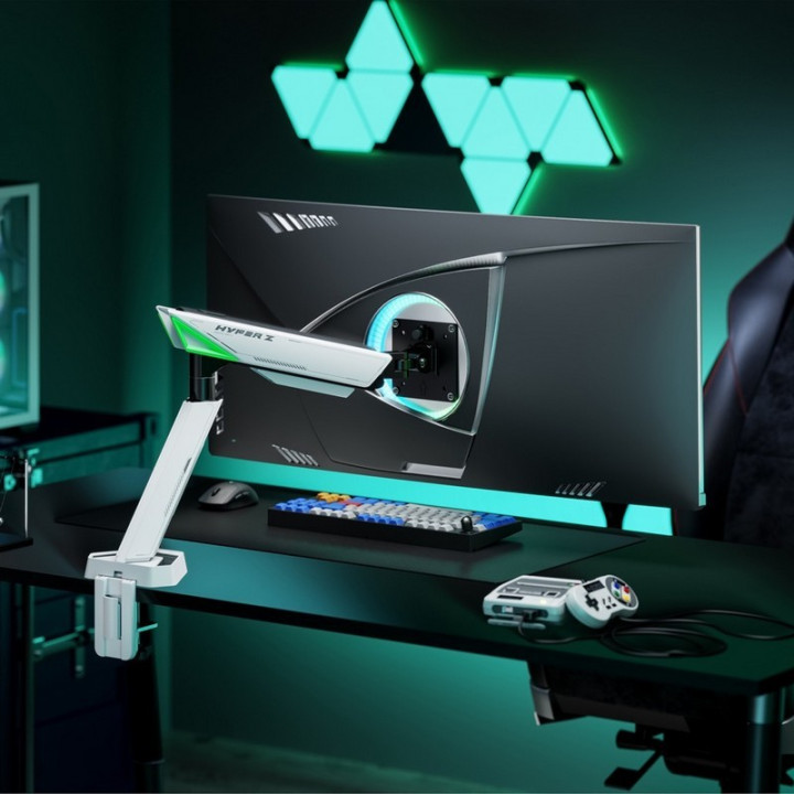 Soporte De Mesa Gaming Tv/monitor Aisens 17 - 49 1 Brazo