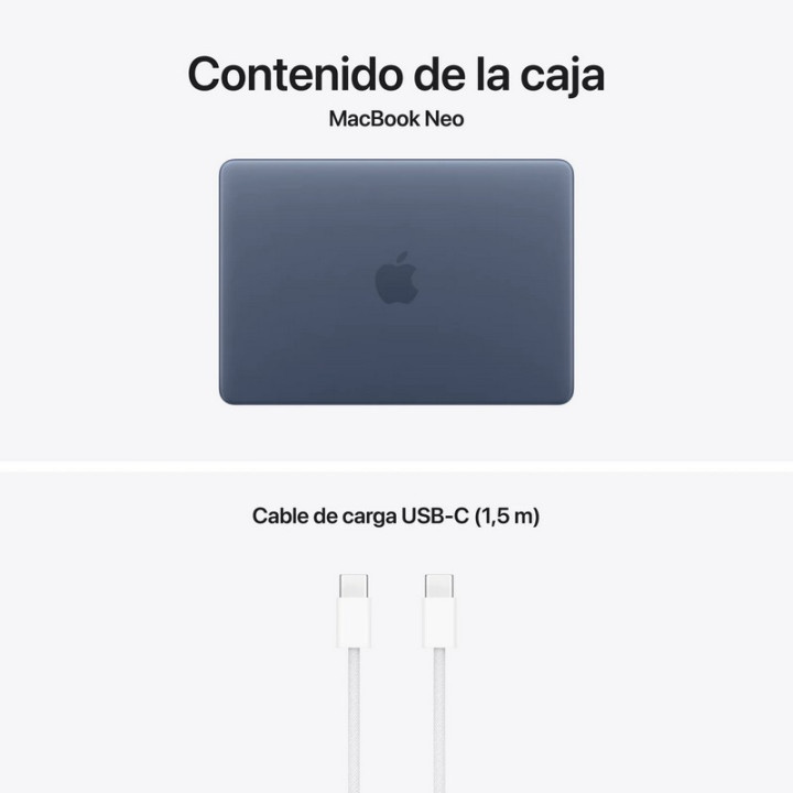 Portátil Apple Macbook Neo A18 PRO/6-CORE CPU/8GB/SSD256GB/5-CORE