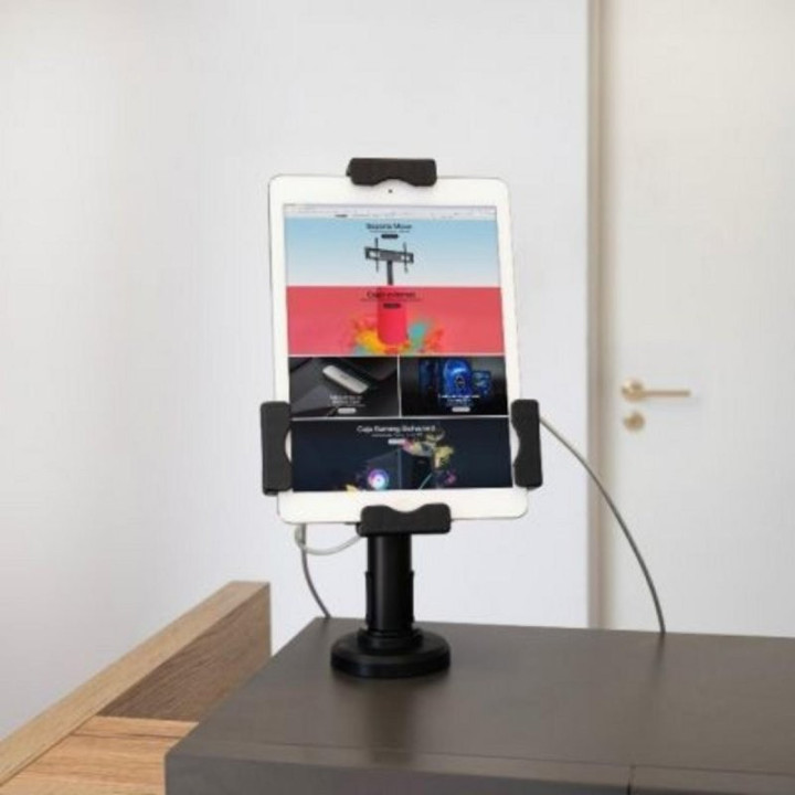 Soporte Sobremesa Tooq Antirrobo Ajustable Para Tablet 7.9-10.5