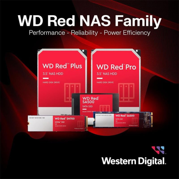 Disco Duro Western Digital 6TB 3,5 Red Plus NAS SATA3 256MB |