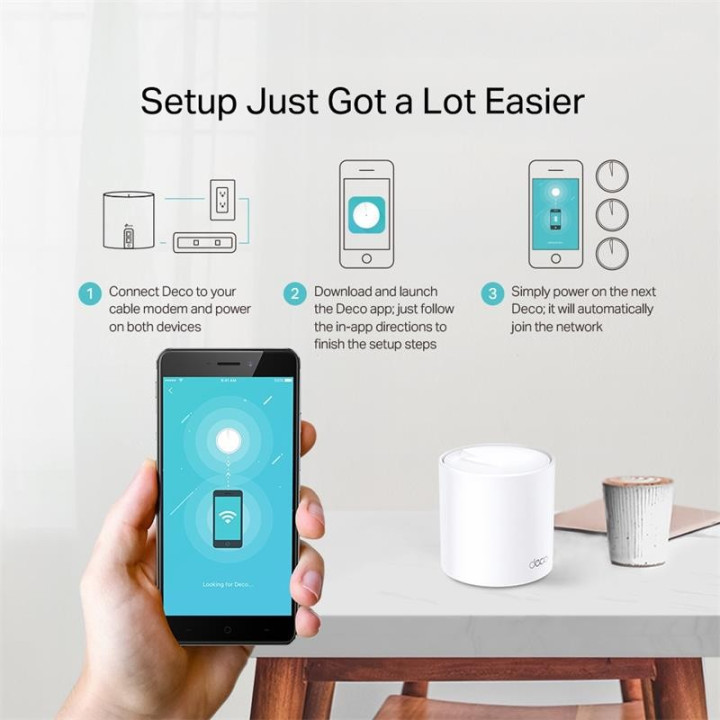 Wireless Repeater Tp-Link AX1800 Home Mesh Pack 3 Deco X20 |
