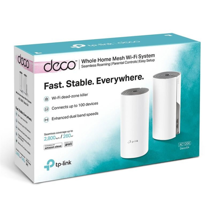Wireless Repeater Tp-Link AC1200 Home Mesh Pack 2 Deco E4 |