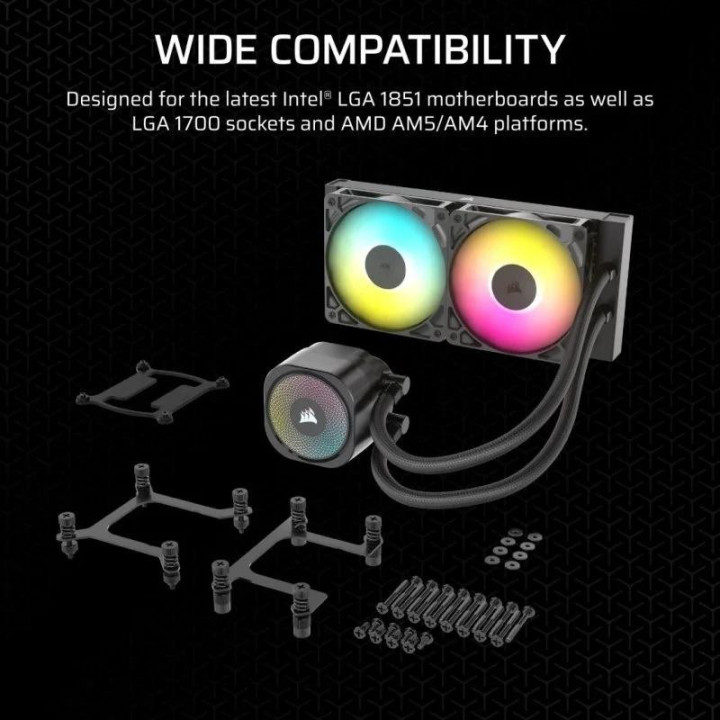 Refrigeracion Liquida CPU Corsair Nautilus 240MM ARGB Black |