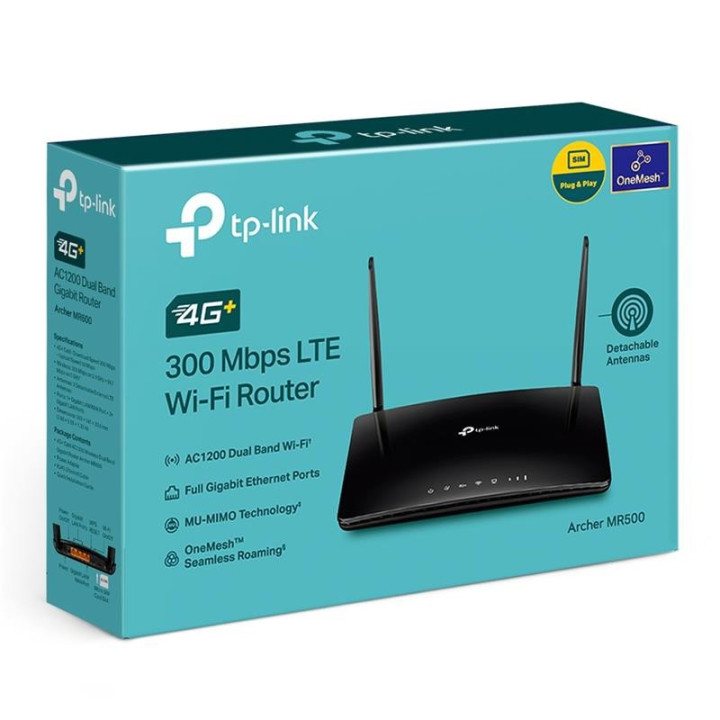 Wireless Router Tp-Link Archer MR500 Dual Band AC1200 4G Lte |