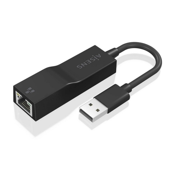 Adaptador Aisens USB 3.0 A Ethernet Giga Black | InfoChen