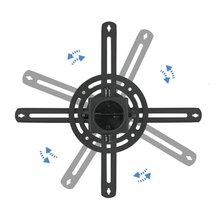 Soporte Proyector Tooq Techo Giratorio E Inclinable Black |