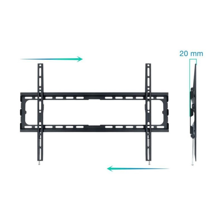 Soporte TV Monitor Tooq 37-80 45KG Black | InfoChen Canarias