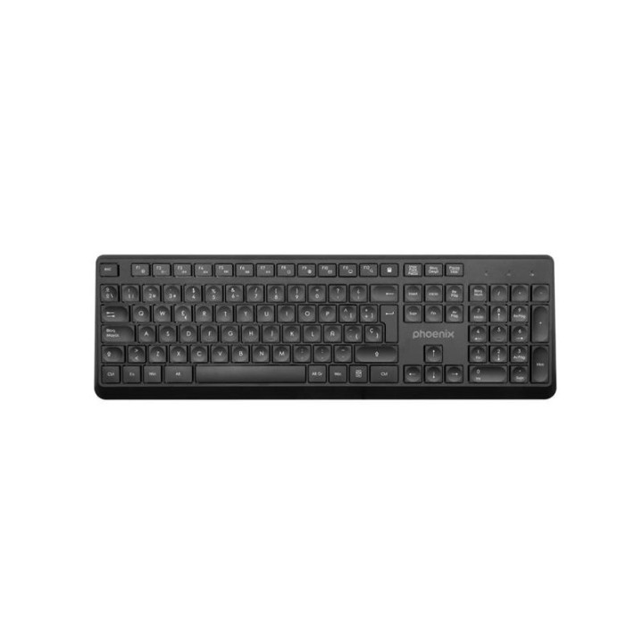 Teclado + Raton Phoenix Wireless 1600DPI Black | InfoChen