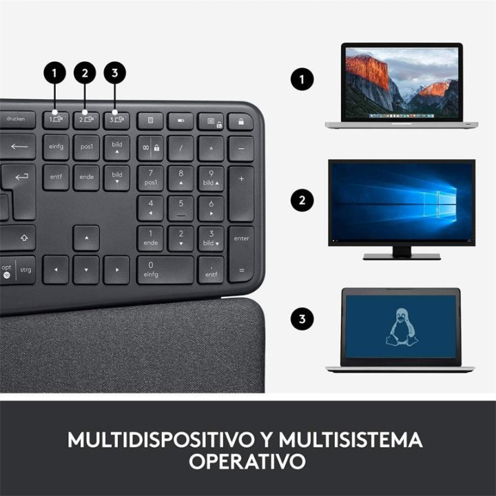 Teclado Logitech Ergo K860 Wireless | InfoChen Canarias