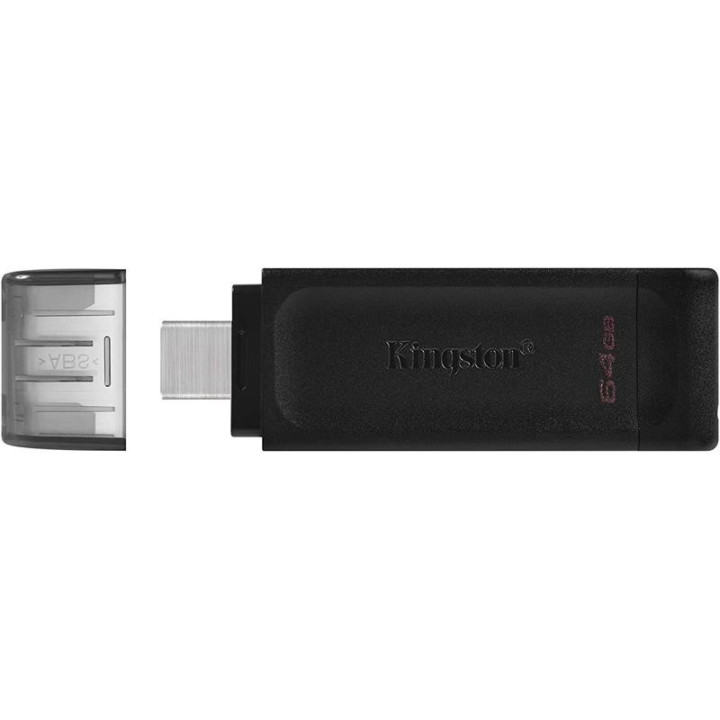 Pen Drive 64GB Kingston USB-C 3.1 Black | InfoChen Canarias