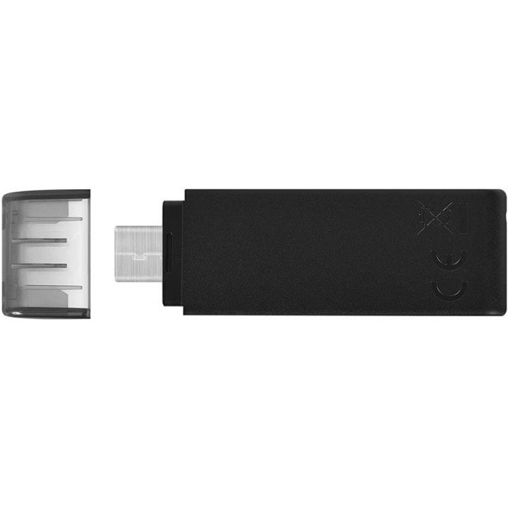 Pen Drive 64GB Kingston USB-C 3.1 Black | InfoChen Canarias