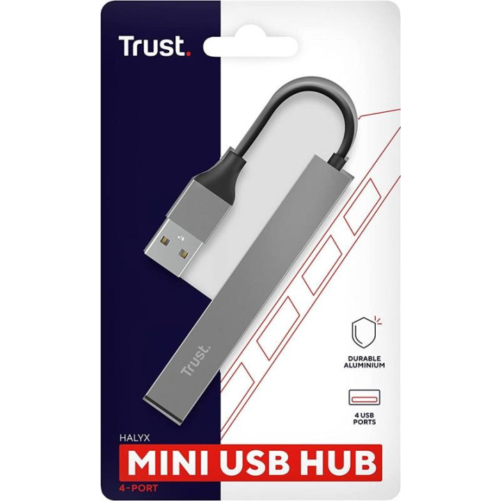 Hub USB Trust 4 Puertos Halyx USB 2.0 | InfoChen Canarias