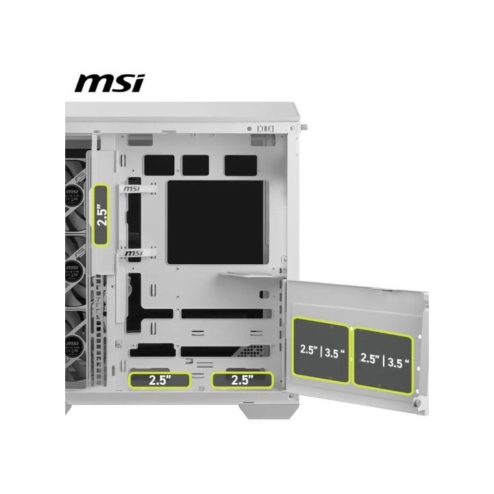 Caja Ordenador Gaming Msi Mag Pano 100R Pz Matx RGB White |