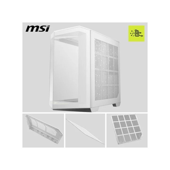 Caja Ordenador Gaming Msi Mag Pano 100R Pz Matx RGB White |