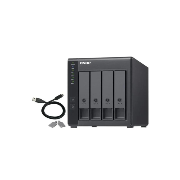 Unidad Externa Qnap 4 HDD 3.5-2.5 TR-004 USB-C | InfoChen