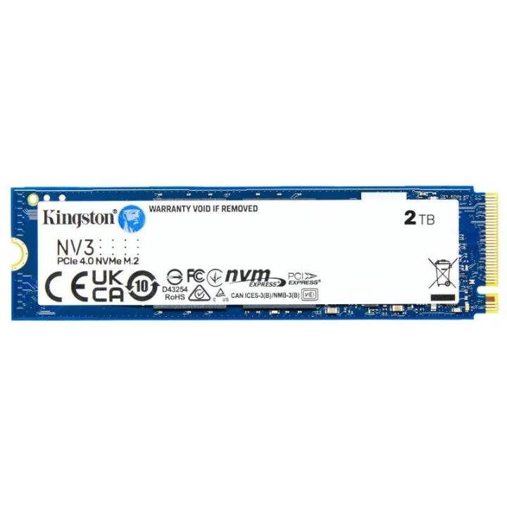Disco Duro SSD Kingston NV3 2TB M2 NVME Pcie 4.0 M.2 2280 |