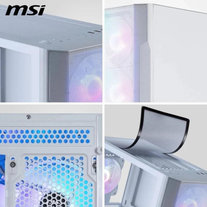 Caja Ordenador Gaming Msi Mag Forge M100R Matx ARGB White |