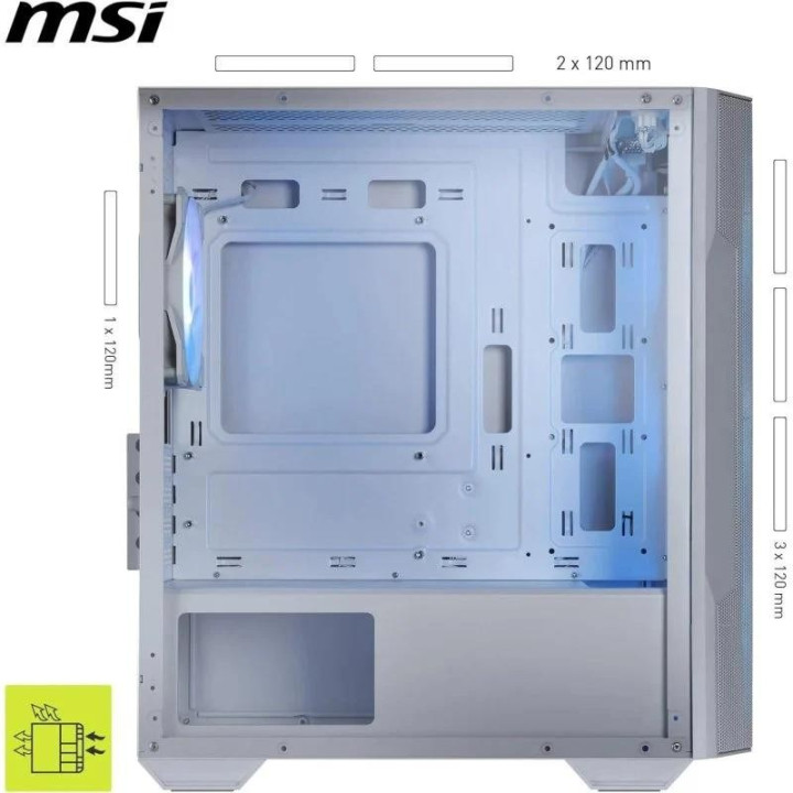 Caja Ordenador Gaming Msi Mag Forge M100R Matx ARGB White |