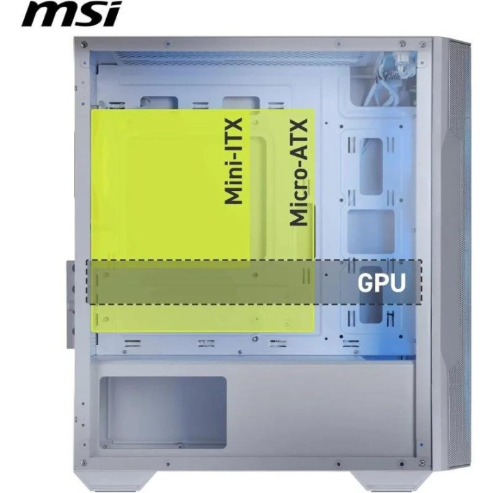 Caja Ordenador Gaming Msi Mag Forge M100R Matx ARGB White |