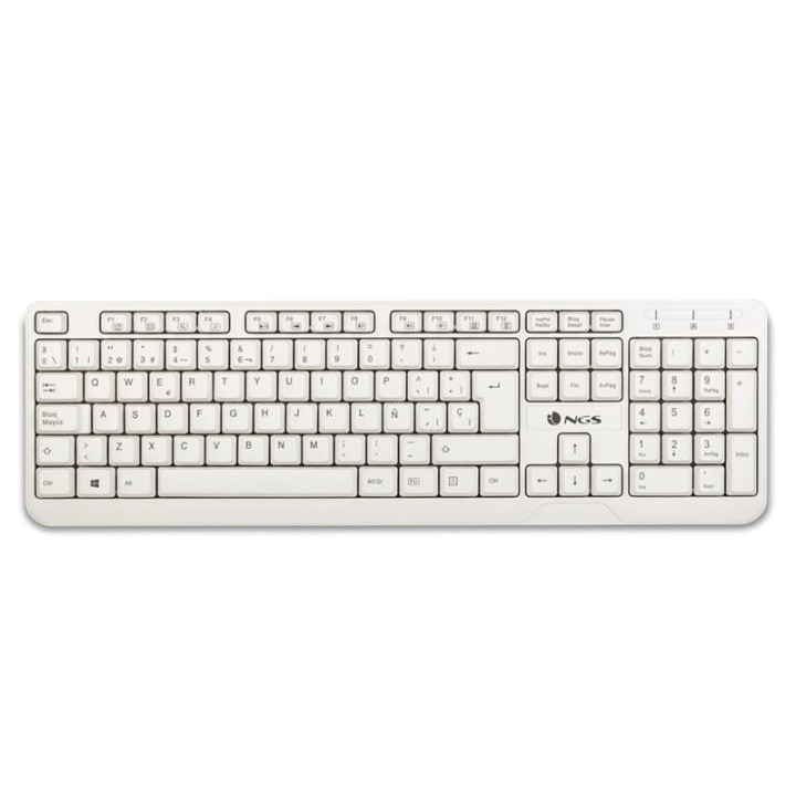 Teclado Ngs Spike USB White | InfoChen Canarias