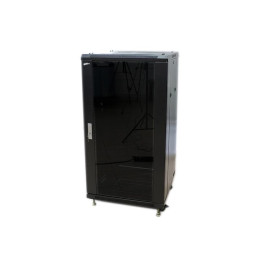 Armario Rack Powergreen 22U 60X60 Desmontado Puertas Cristal Y