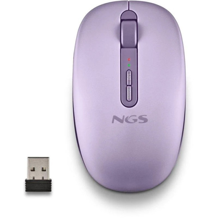 Raton Ngs Fog Dual Wireless Silent Ergonomic Purple | InfoChen