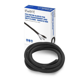 Organizador De Cable Ewent 13MM 3M Black | InfoChen Canarias