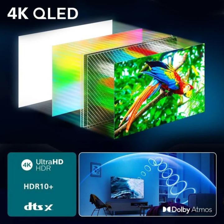Televisor Philips 55 Qled 4K UHD USB Smart TV Android WIFI |
