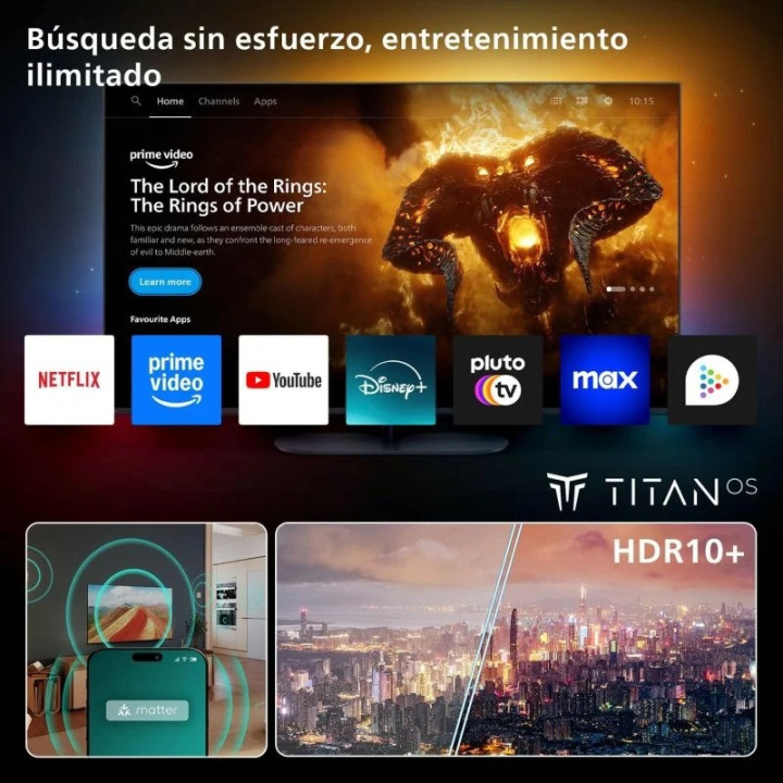 Televisor Philips 55 Qled 4K UHD USB Smart TV Android WIFI |