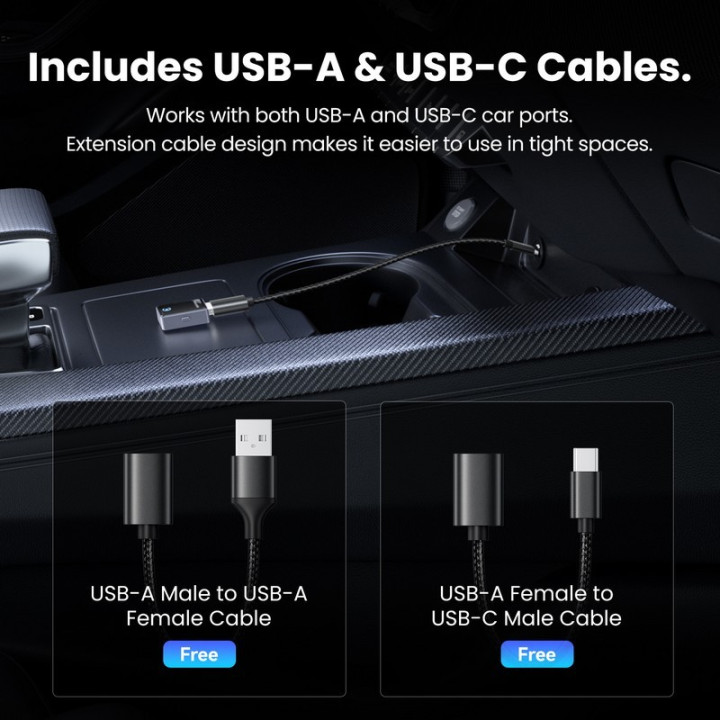 Adaptador Carplay/android Auto Coche Vention Wireless | InfoChen