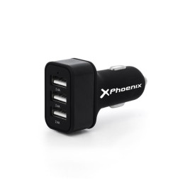 CARGADOR COCHE SMARTPHONE PHOENIX 5V 3x USB 7.2A | InfoChen