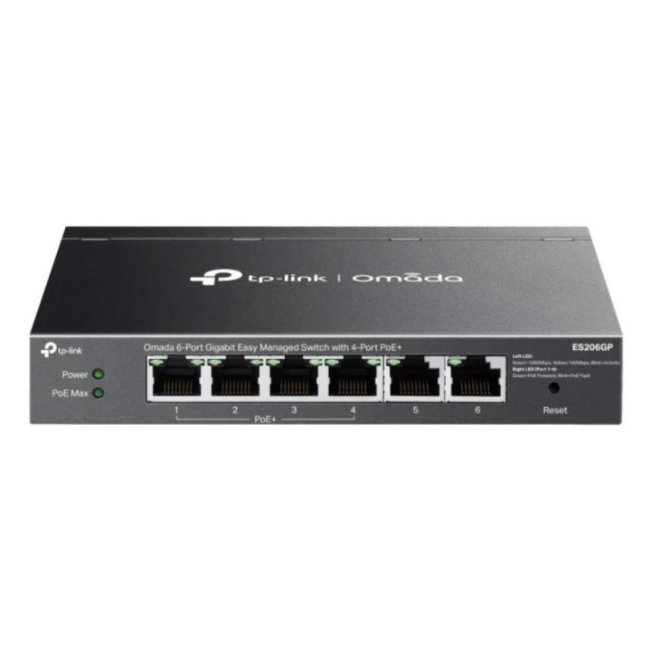Switch Tp-Link ES206GP Gigabit 6 Puertos Poe+ | InfoChen Canarias