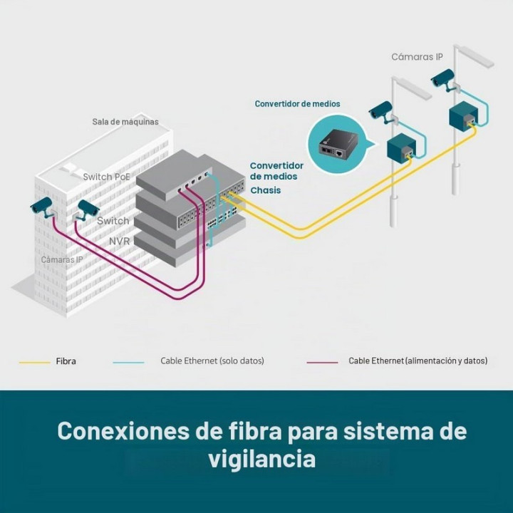 Conversor Tp-Link RJ45 A Fibra | InfoChen Canarias