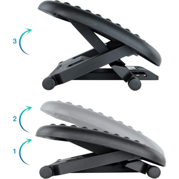 Reposapies Ergonomico Tooq Confort Black | InfoChen Canarias