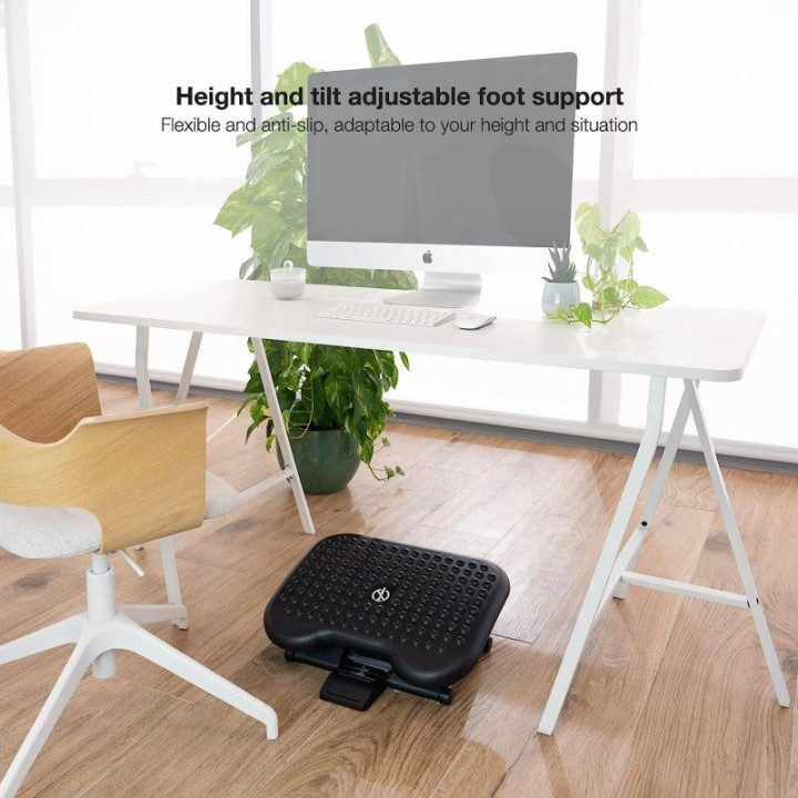 Reposapies Ergonomico Tooq Confort Black | InfoChen Canarias