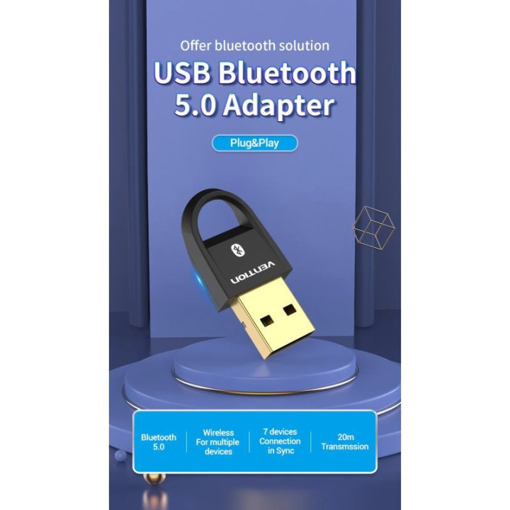 Adaptador Vention Bluetooth 5.0 USB | InfoChen Canarias