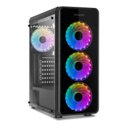 Caja Ordenador Gaming Nox Hummer Tgx Rainbow Atx RGB Black |